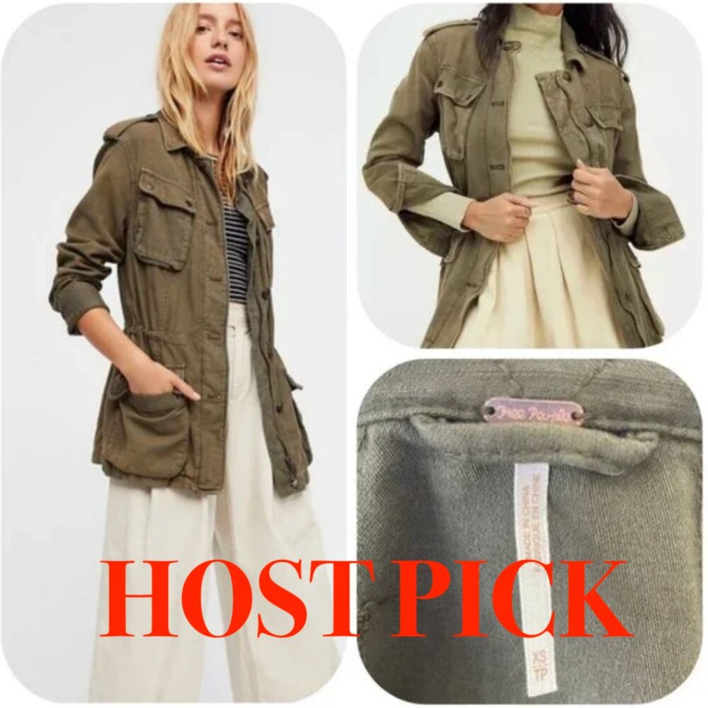Free People Not Your Brothers Surplus Jacket Military Army Cargo
